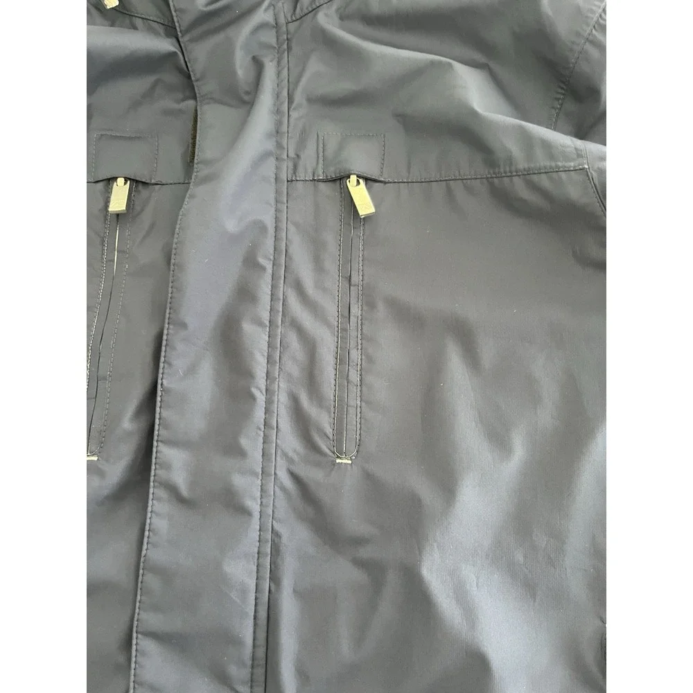 Zegna Sport Waterproof Rain Ocean Jacket Coat Mens Medium Navy Blue Windbreaker